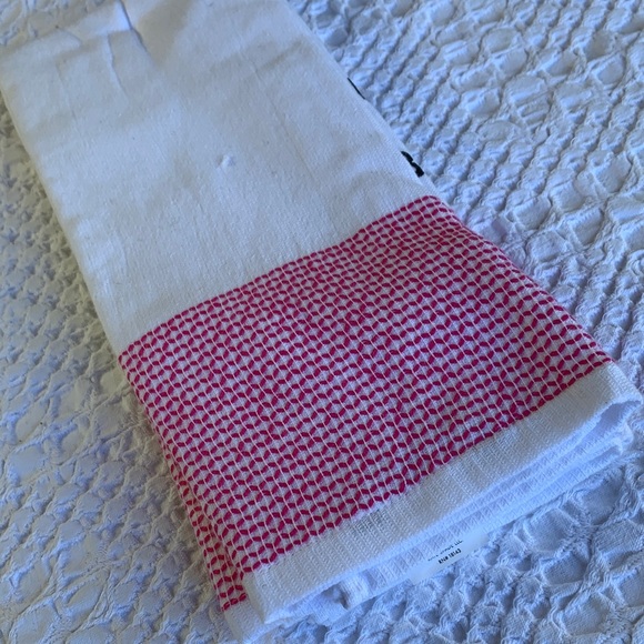 Kate Spade White Pink Kitchen  Towels Eat Cake For Breakfast - Picture 7 of 16